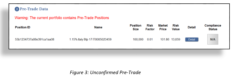 Pre trade 3