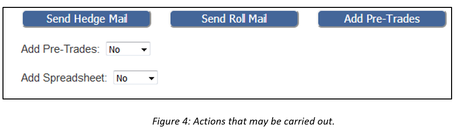 SHr class hedge Action screen